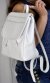 Morral Mediano Blanco 100% Cuero