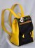 Bolso Morral Eduardo XX Amarillo y Negro Pequeo